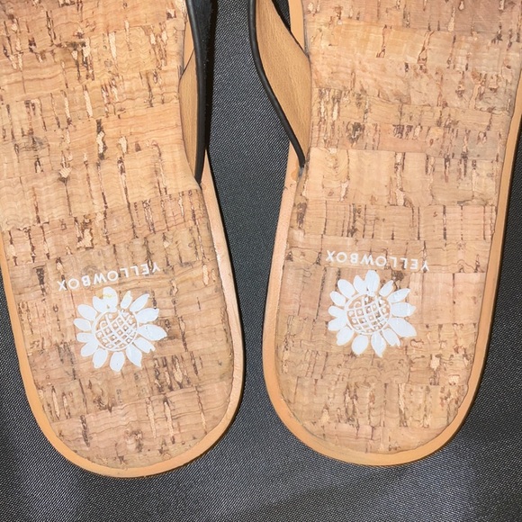 Cheetah Print Yellow Box Sandals - Picture 2 of 6